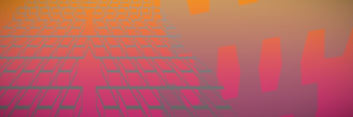 Poster - composite image of colorful geometric squares