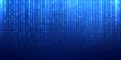 © Avector - Binary matrix 1 0 bits blue abstract background