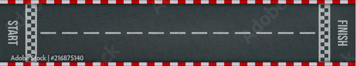 Fotografía Car racing rally start finish track road marking