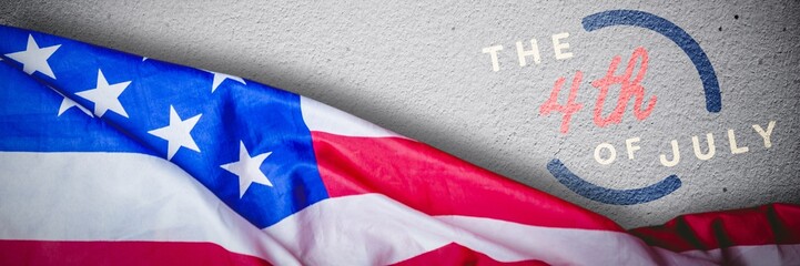 Poster - Composite image of us flag