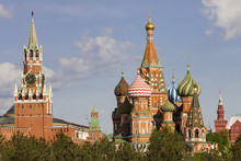 Kremlin Church Tower Wall Near Red Square