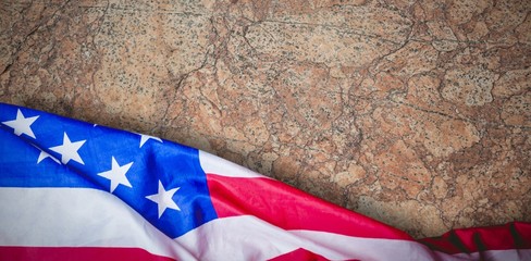 Poster - Composite image of us flag