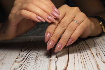 Wall Mural - manicure with long nails