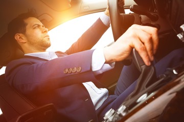 Poster - Man driving car