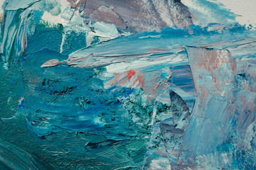 Sticker - Texture mixed oil paints in different colors