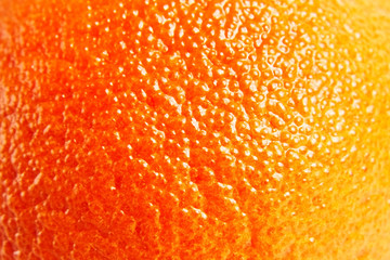 Mandarin, mandarine, tangerine orange skin texture close up details. Pimples