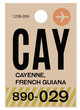© lkeskinen - Cayenne airport luggage tag