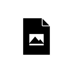 Poster - landscape on document icon. Element of document icon. Premium quality graphic design icon. Signs and symbols collection icon for websites, web design, mobile app