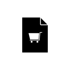 Poster - truck on document icon. Element of document icon. Premium quality graphic design icon. Signs and symbols collection icon for websites, web design, mobile app
