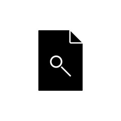 Poster - magnifier on document icon. Element of document icon. Premium quality graphic design icon. Signs and symbols collection icon for websites, web design, mobile app