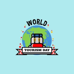 World tourism day illustration