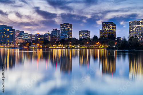 City on the Lake Canvas