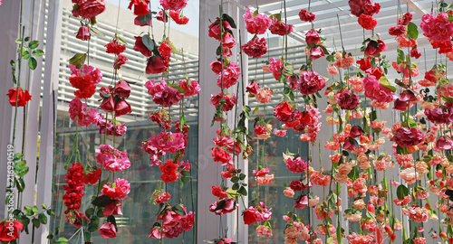 flowers from ceiling