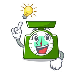 Sticker - Have an idea kitchen scale mascot cartoon