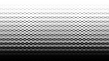 Gradient Halftone. Abstract Halftone Background. Vector Illustration. Black Circles.