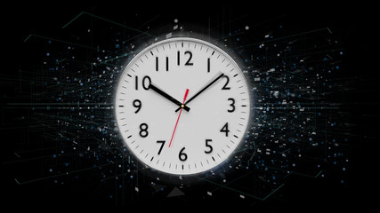 Poster - Clock timer isolated on a background 3d rendering