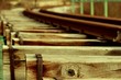 Old wooden railtrail