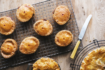 A tasty homemade puff pie 