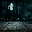  Dark moon with wooden planks