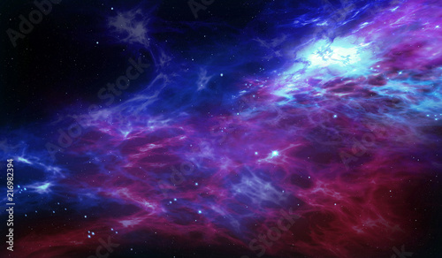 Naklejki kosmos  kosmos-z-narodzin-gwiazd-w-chmurach-mglawicy-galaxy-abstrakcyjna-ilustracja-3d-pojecie-przestrzeni
