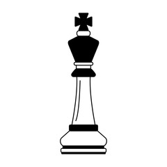 Poster - Chess game piece vector illustration graphic design