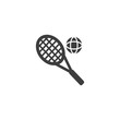 © StockImage - Play tennis Vector İcon, Eps10