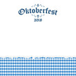 Oktoberfest 2018 background with ripped paper