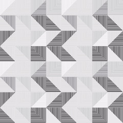 Fototapete - Abstract seamless pattern of lines. Optical illusion of movement and overlapping elements of the pattern.