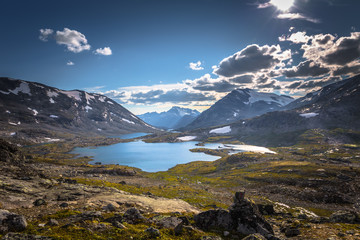 Wall Mural - Wild mountain landscape in the Jotunheimen National Park, Norway