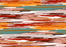Vector Seamless Pattern With Hand Drawn Rough Edges Textured Brush Strokes And Stripes Hand Painted.