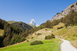 Zermatt, Furi, Zmutt, Alpen, Zmuttbach, Wanderweg, Matterhorn, Wallis, Walliser Berge, Sommersport, Sommer, Schweiz