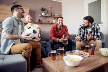 Sticker - Group of friends watching sport together