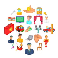 Poster - Handyman icons set. Cartoon set of 25 handyman vector icons for web isolated on white background