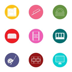 Poster - Aftermath icons set. Flat set of 9 aftermath vector icons for web isolated on white background