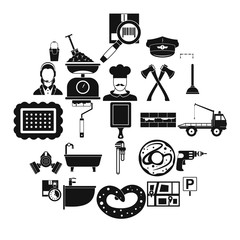 Poster - Home care icons set. Simple set of 25 home care vector icons for web isolated on white background
