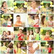 © New Africa - Set with little children selling tasty lemonade outdoors