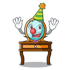 Poster - Clown dressing table mascot cartoon