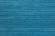 Blue Vintage Painted Wooden Panel Background