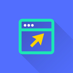 Poster - browser vector icon.