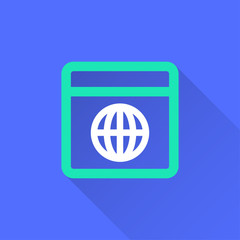Poster - browser vector icon.