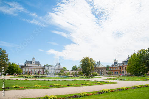 Fotografie, Obraz Schloß und Park Schloßpark Pillnitz bei Dresden Elbflorenz