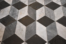 Floors Inlaid In Different Styles, Typical Of Many Churches And Catholic Basilicas Of Italy.