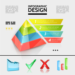 Poster - colorful business infographic elements concept