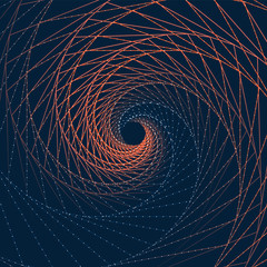 Poster - Abstract Background With Spiralling Lines Pattern