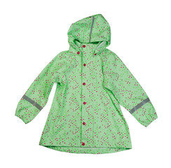 Wall Mural - Green Children's jacket. Isolate on white