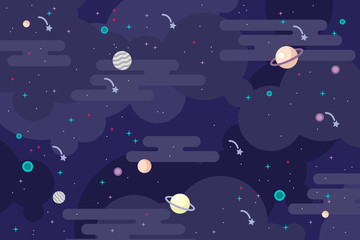galaxy background vector illustration