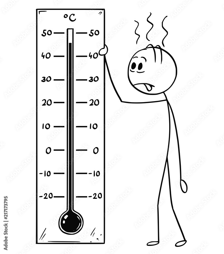 high temperature thermometer drawing
