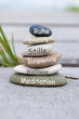 © Stockwerk-Fotodesign - gestapelte Steine Wellnes Erholung Meditation Ruhe Entspannung