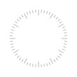 © pyty - Clock face. Blank hour dial. Dashes mark minutes and hours. Simple flat vector illustration.