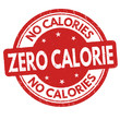 Zero calorie sign or stamp